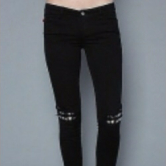Tripp black studded skinny  jeans - size 27