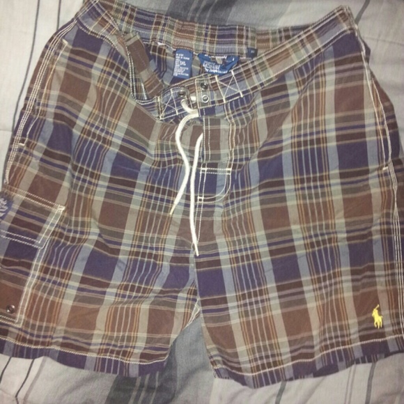 Polo swim trunks
