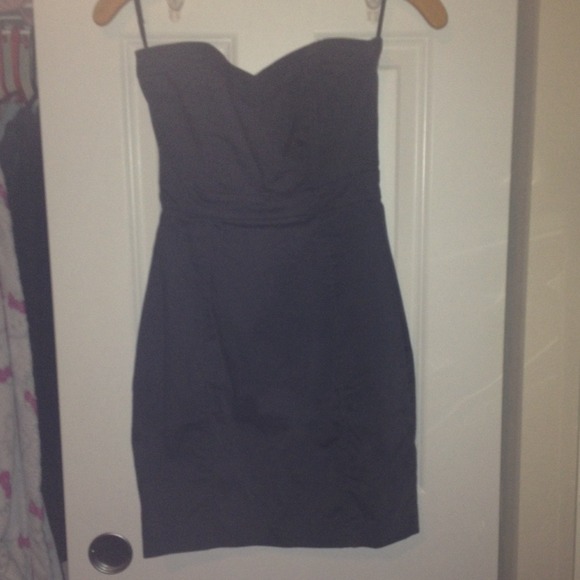 Dark grey tube dress