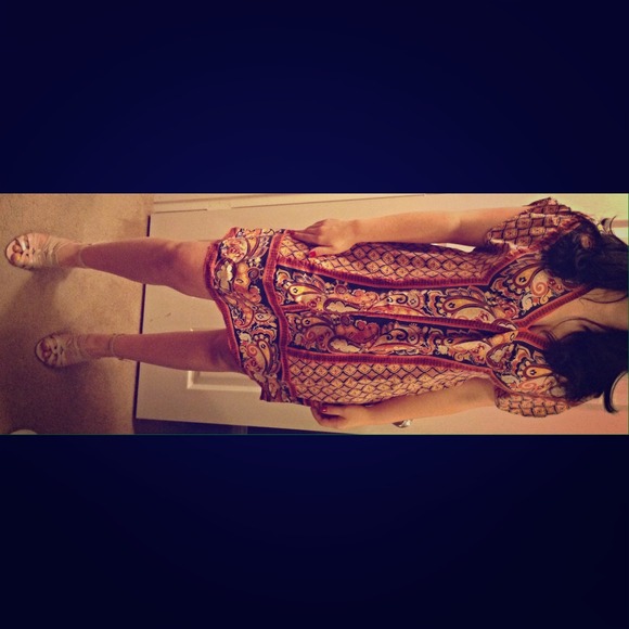 Super flowy tropical dress!