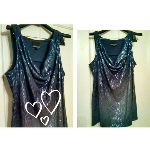 Cynthia Rowley purple shimmer top