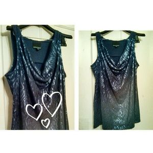 Cynthia Rowley purple shimmer top