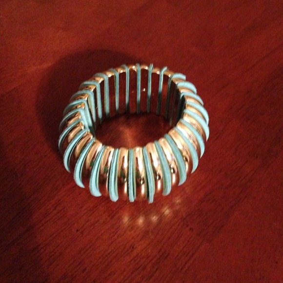 Blue and gold bracelet