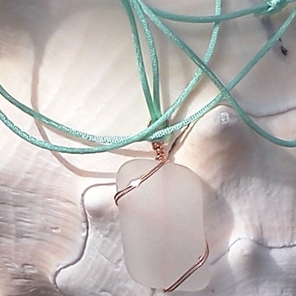 Jewelry - Handmade Adjustable Sea Glass Necklace