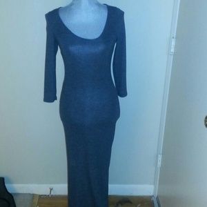 Gray bodycon dress