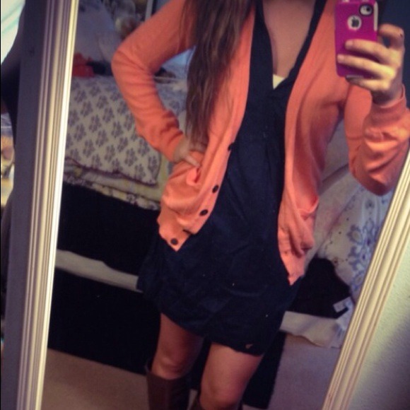 Navy blue romper dress cute with pockets - Picture 3 of 3