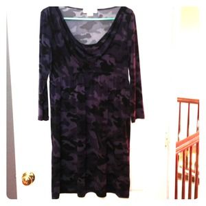 Michael Kors navy & black camouflage dressy