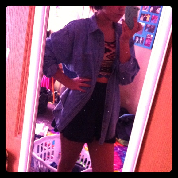 Over sized denim jacket