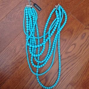 Turquoise bead necklace