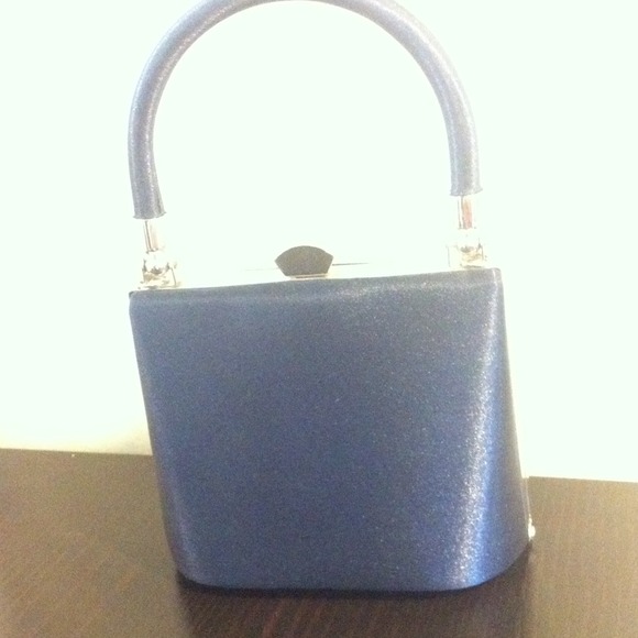 Mini Navy Blue Clutch