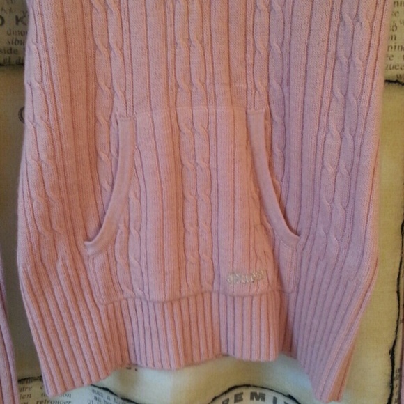 Guess Pink Cashmere Hooded Sweater - Picture 3 of 4