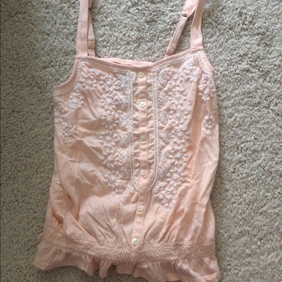 💕SALE $8 💕American Eagle peach crochet top XS