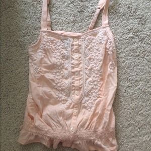 💕SALE $8 💕American Eagle peach crochet top XS