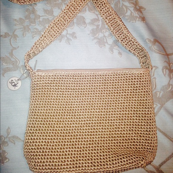 SAK cross the body crochet purse