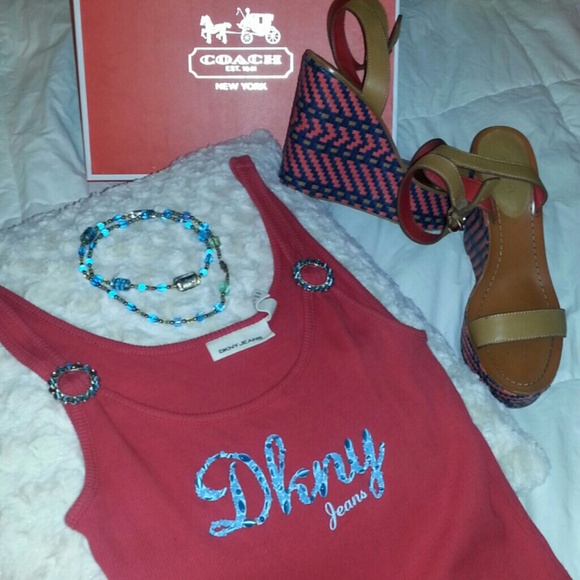 DKNY Beaded Gem Tank Top - Picture 4 of 4