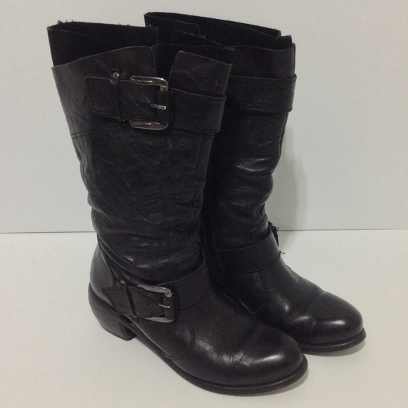 Leather boots