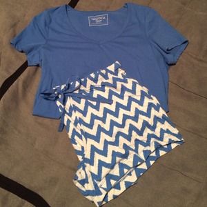 Nautica chevron pajama set