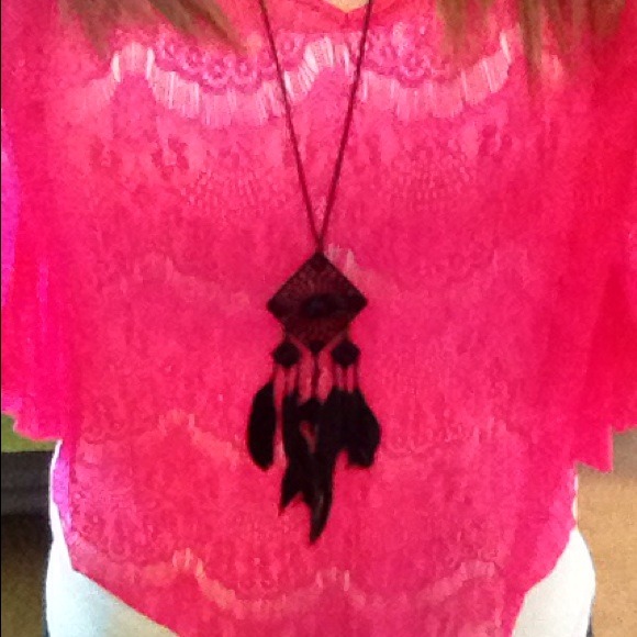 Pink lace detailed top - Picture 2 of 4