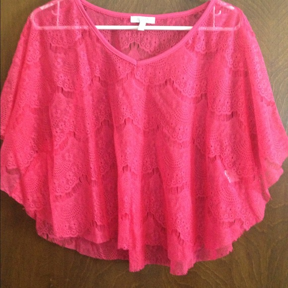Pink lace detailed top - Picture 3 of 4