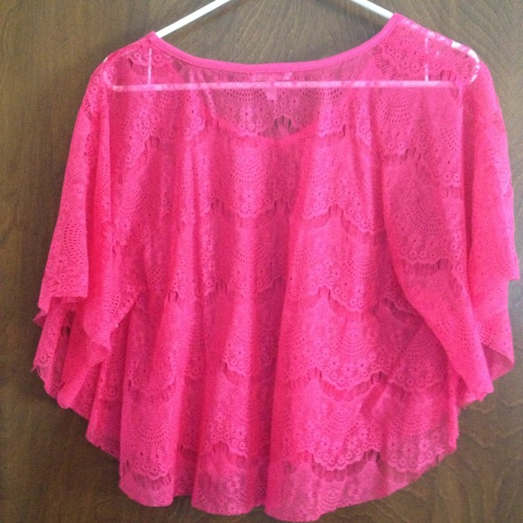 Pink lace detailed top - Picture 4 of 4