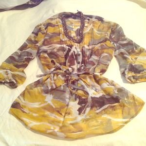 Sheer Nicole miller tunic