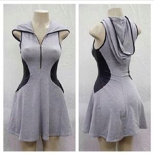 Grey womens jogger dress