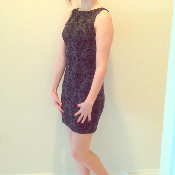 Emerald green printed dress - Picture 1 of 3