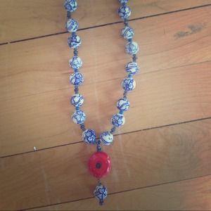 Asian inspired beaded necklace