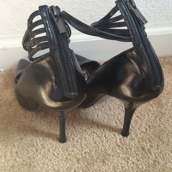 Black Ankle wrapped heels - Picture 4 of 4
