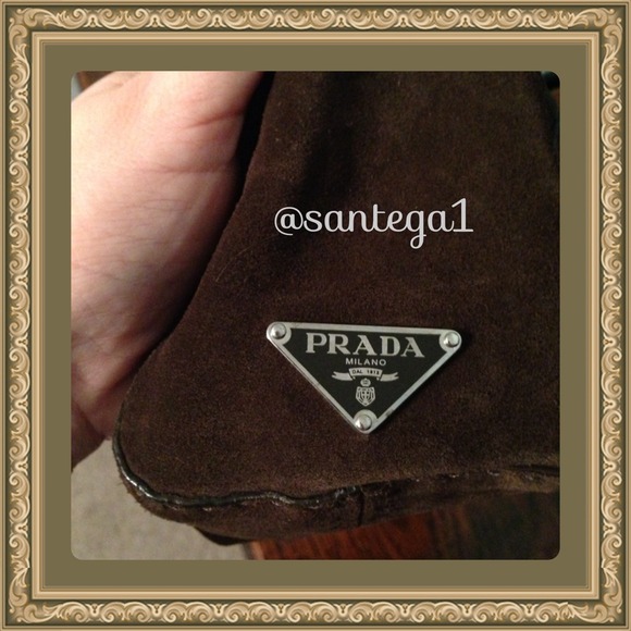 Authentic Brown Velour Prada - Picture 2 of 4