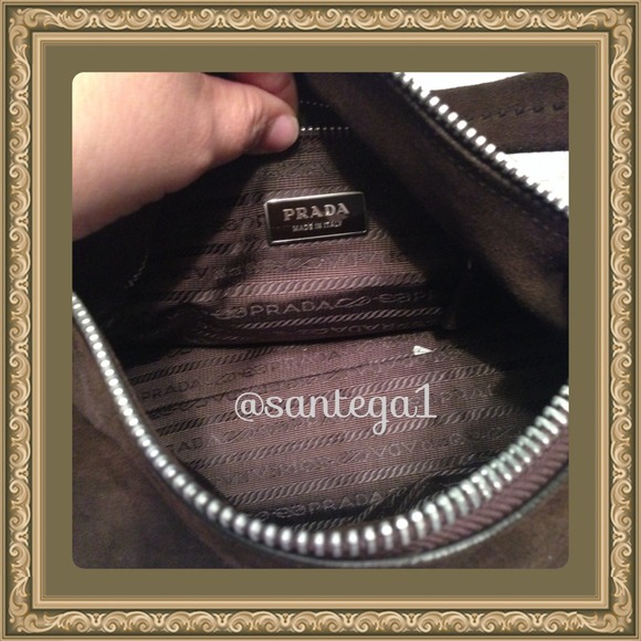 Authentic Brown Velour Prada - Picture 3 of 4