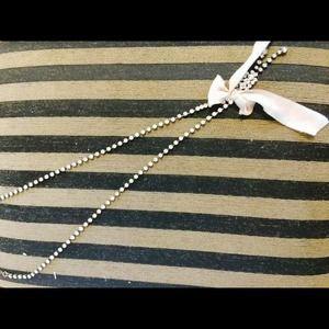 J crew crystal long necklace