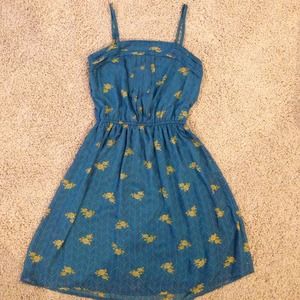 Adorable green and gold dress