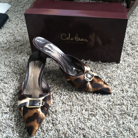 Cole Haan Collection Anya Mule Leopard print