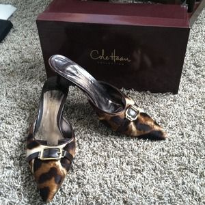 Cole Haan Collection Anya Mule Leopard print