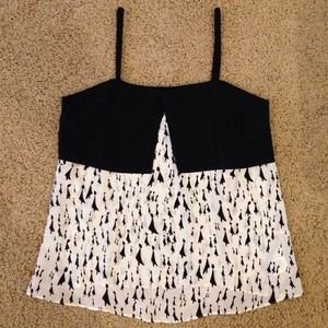 Adorable silk strappy tank top
