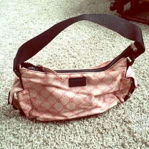 Ralph Lauren pink nylon purse with zipper