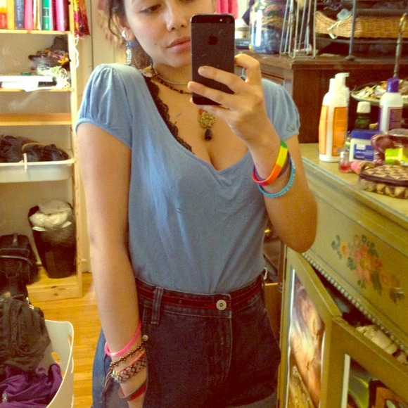 H&M periwinkle tee