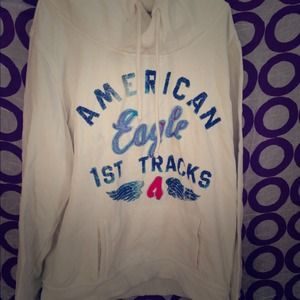 White American eagle hoodie
