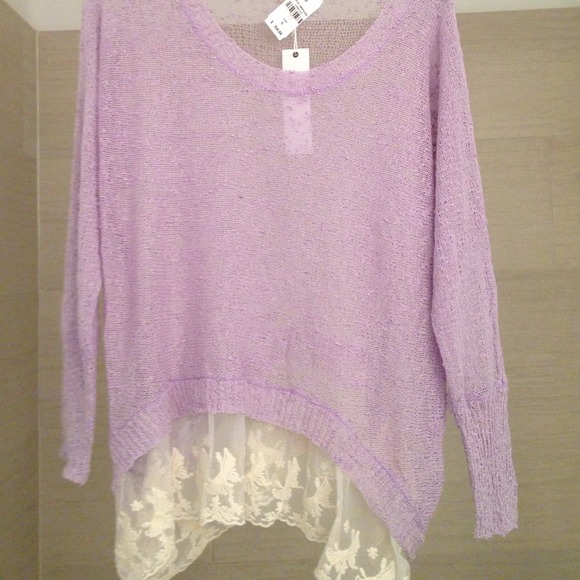 LF lace trim sweater - Picture 2 of 2