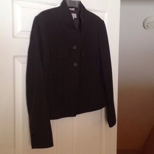 Talbots Dark Brown Military Jacket