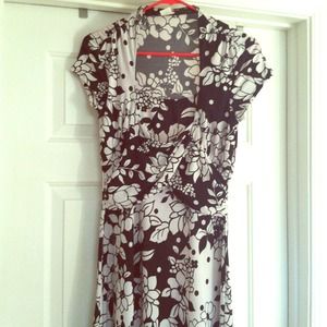 Black and white casual dress