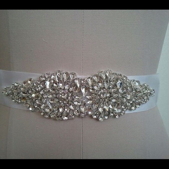 Swarovski rhinestone crystal bridal sash wedding