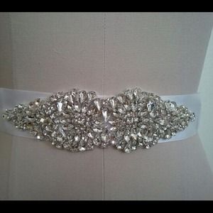 Swarovski rhinestone crystal bridal sash wedding