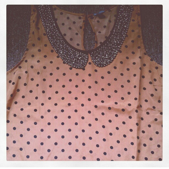 Peter pan collared top and floral top (BUNDLE!)