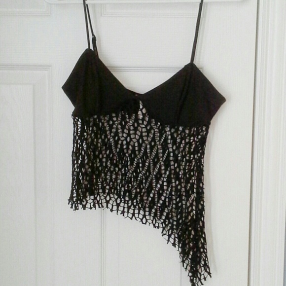 Lace/mesh Top