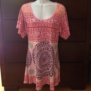 Free People boho tunic top shirt