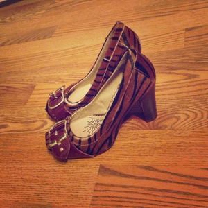 Sassy monkey zebra high heels. Lovely go out shoes