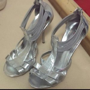 Silver heels