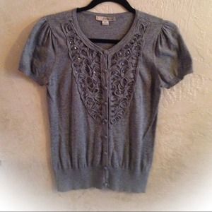 Beautiful Cotton knit sweater with sequin detail